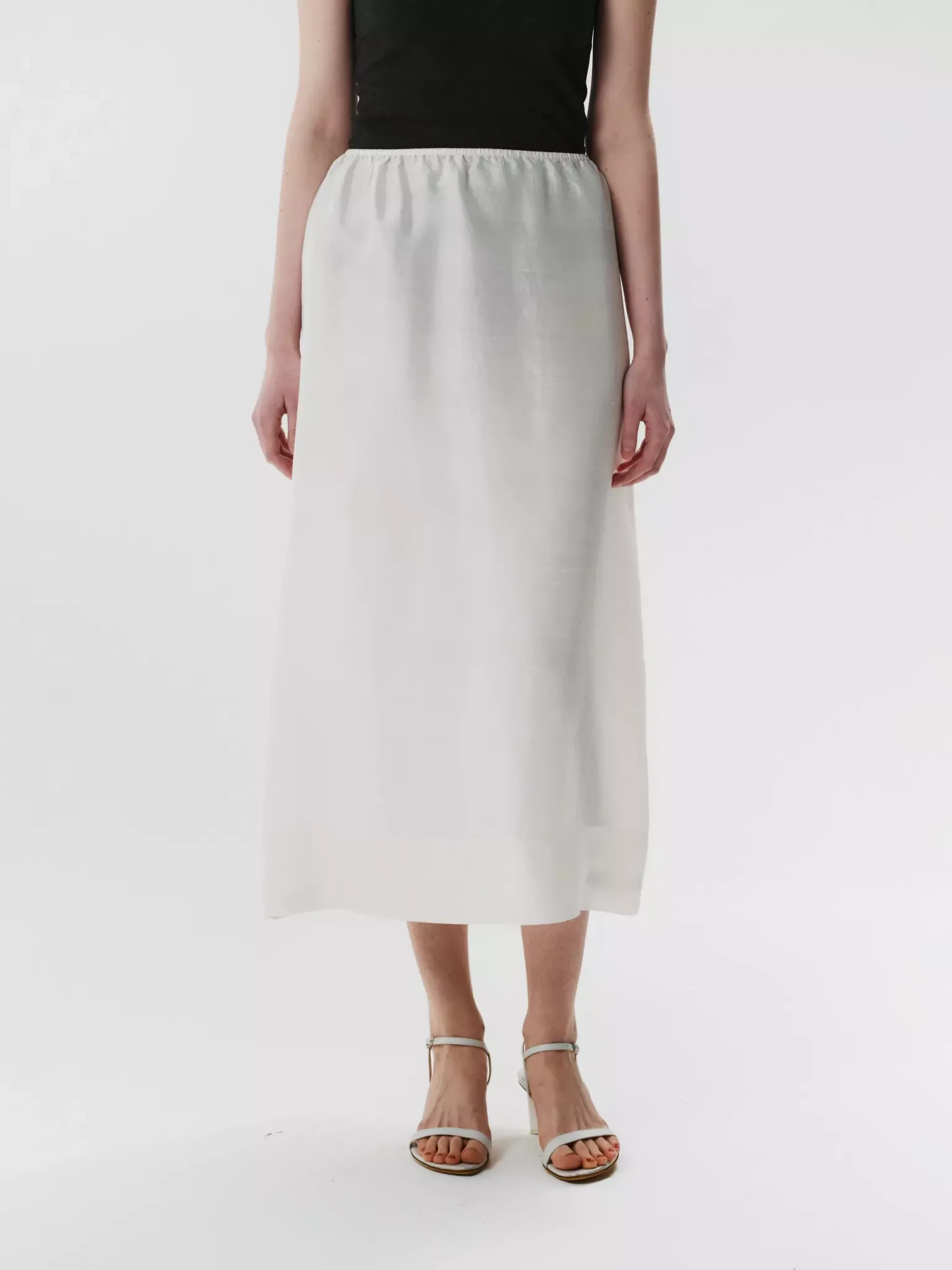 Юбка шелковая milk