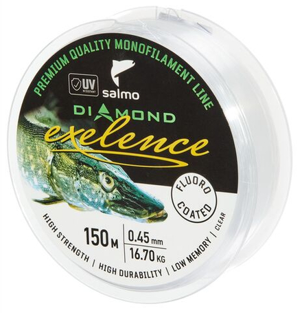 Леска монофильная Salmo Diamond EXELENCE FLUORO COATED Clear 150/045