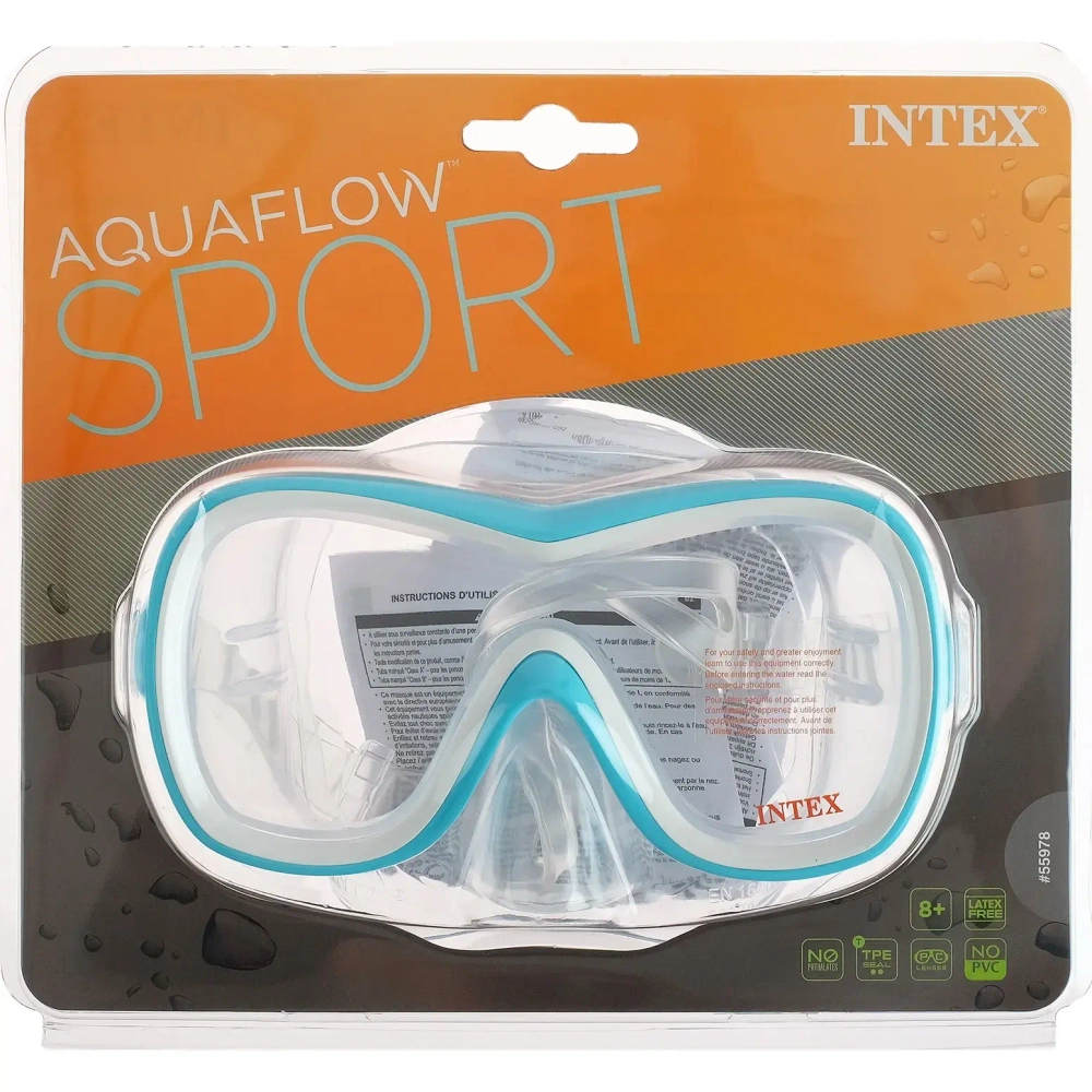 Маска для подводного плавания от 8 лет Wave Rider Intex (55978)