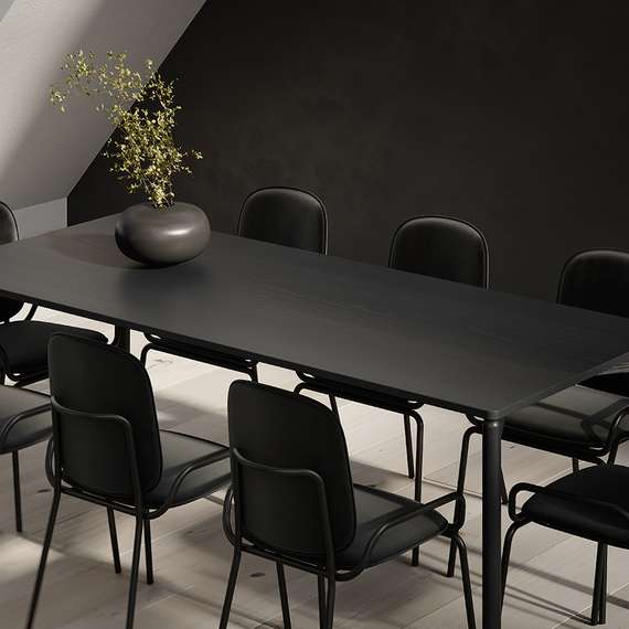 Стол обеденный saga, 75х120 см, темно-серый