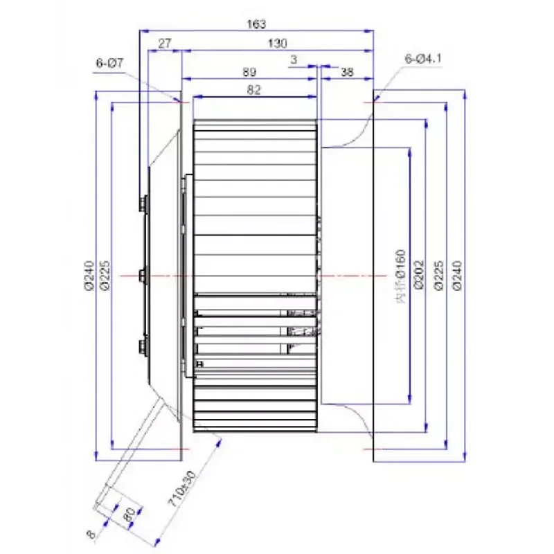 Мотор-колесо Vilmann FT-200-4D / LZW-200-4D