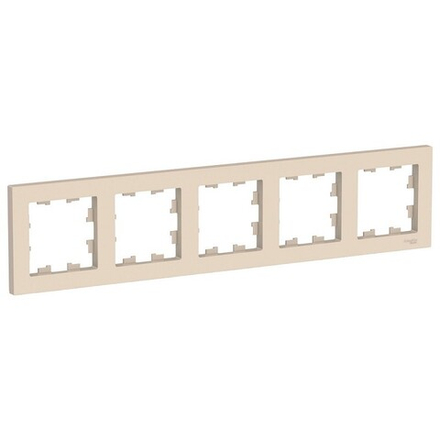 Рамка пятипостовая бежевая ATLAS DESIGN ANT000-205