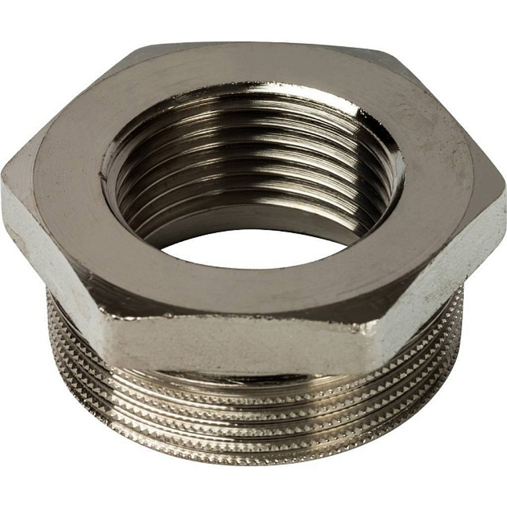 Переходник-футорка нар-вн.1 1/2''х1''НИКЕЛЬ STOUT 40049