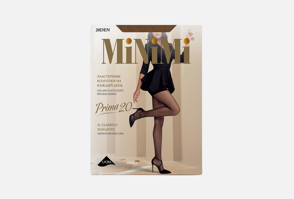 MINIMI PRIMA колготки класс. с шортиками 20 den daino р.5 (XL)