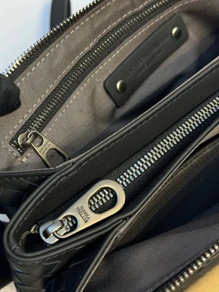 Клатч мужской Bottega Veneta Intrecciato черный