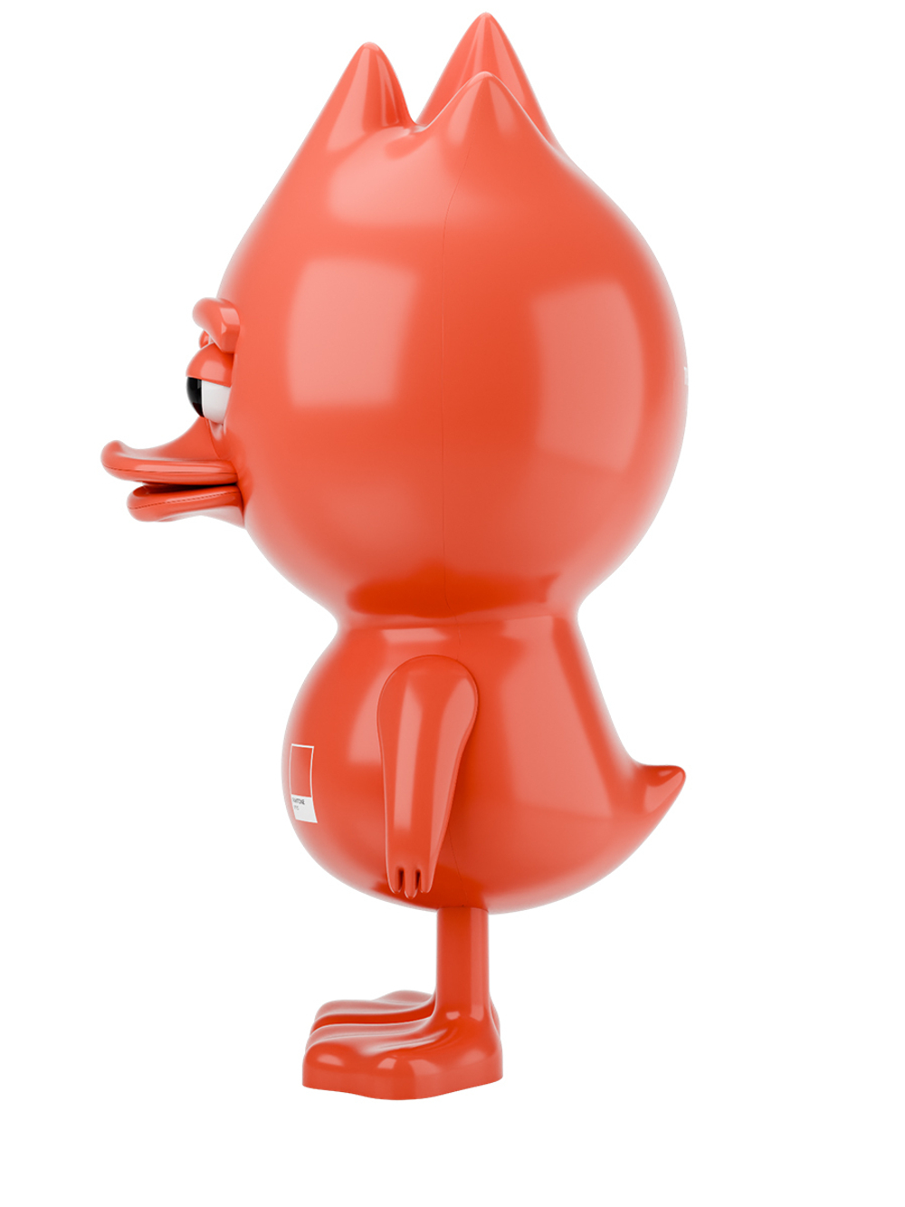 TUD TOY The Ugly Duck x PANTONE 171С СТАТУЭТКА ДЕКОРАТИВНАЯ, M