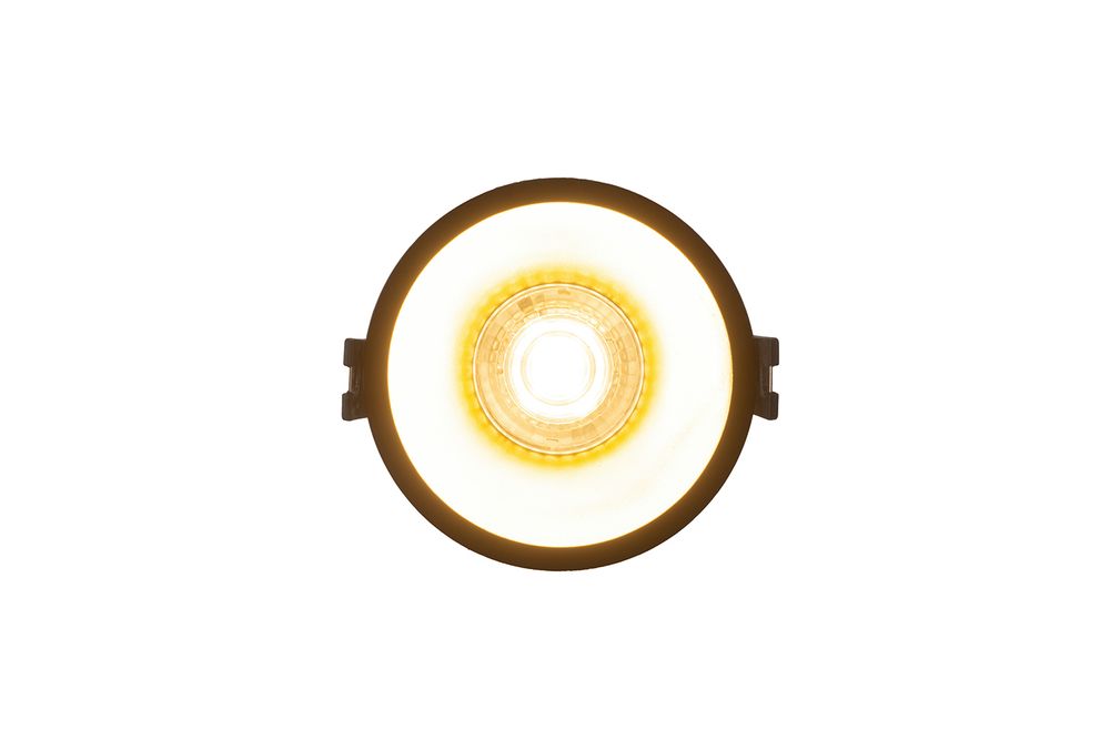 DK3026-BG Встраиваемый светильник, IP 20, 10 Вт, GU5.3, LED, черный/золотой, пластик