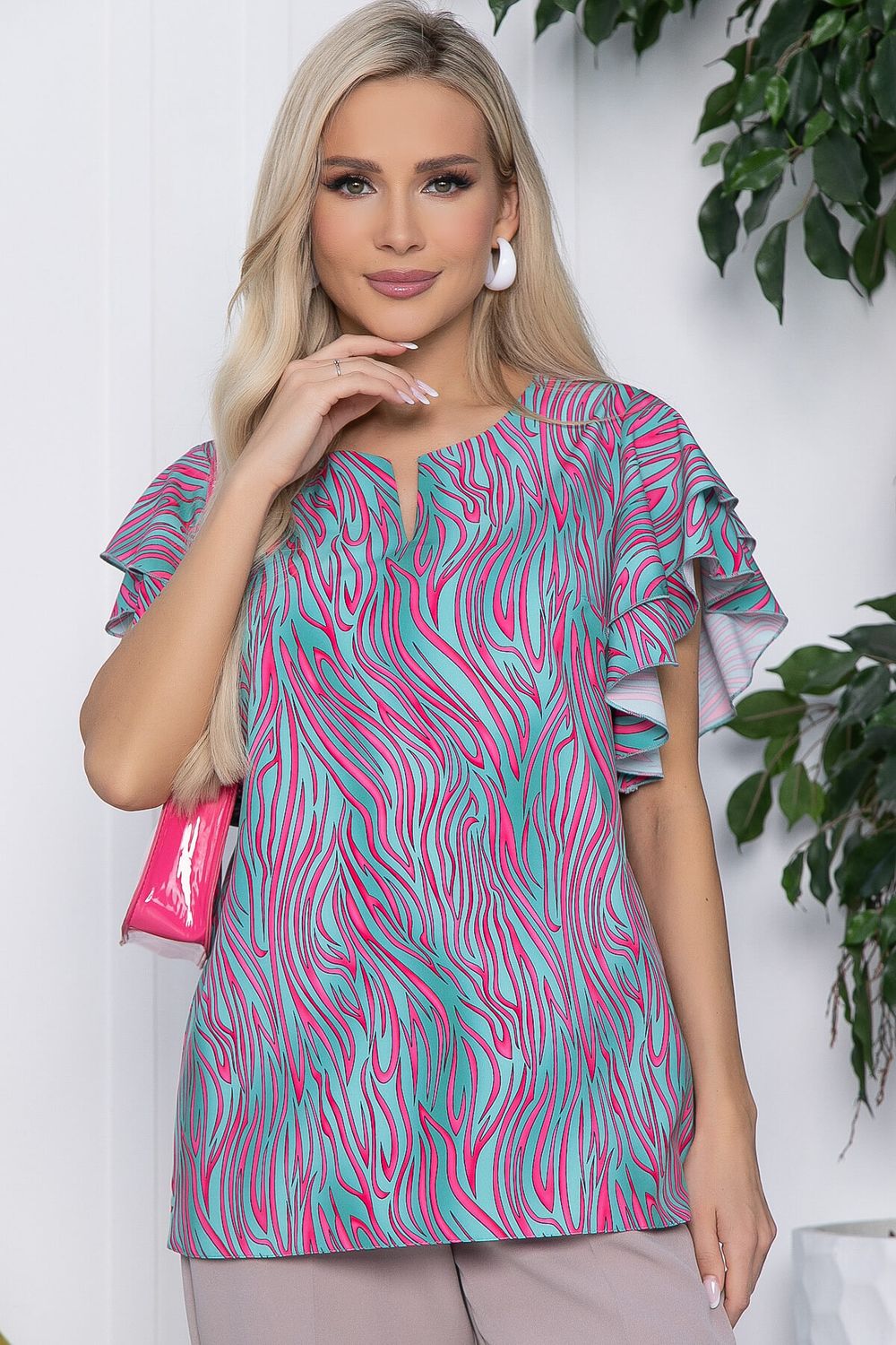 Блуза Рия (мята) Б10573 LT Collection