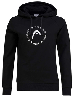 Женская теннисная куртка Head Padel Hoodie Women - Black