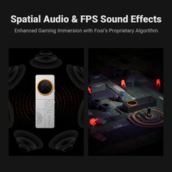 ЦАП/усилитель для наушников Fosi Audio DS3, цифро-аналоговый преобразователь, портативный, Obsidian, черный