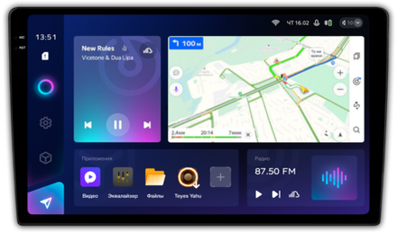 Магнитола для ГАЗель Next, Газон Next (рамка 10") - Teyes CC3-2K дисплей 10.36" QLed, Android 10, ТОП процессор, SIM-слот, CarPlay