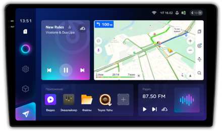 Магнитола для ГАЗель Next, Газон Next (рамка 10") - Teyes CC3-2K дисплей 10.36", QLed, Android 10, ТОП процессор, SIM-слот, CarPlay