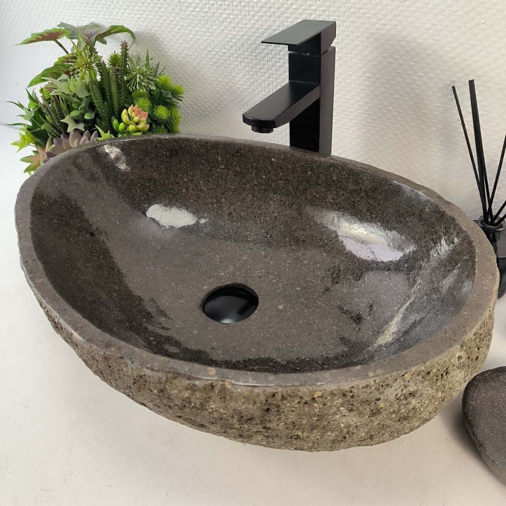 Раковина из речного камня RS-65212 55*38*15 0857