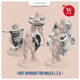 Части для миниатюр Riot Control Upgrade Pack for Male Enforcers