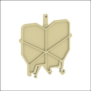 Weidmuller 485760000 HP 3 ADP3 Исполнение: SAK-серия, Крепящая пластина, бежевый, 3 mm (485760000)