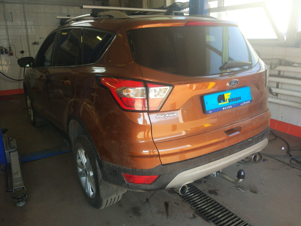 Фаркоп оцинкованный Galia F113A для Ford Kuga 2008-2013, 2013-(паспорт и сертификат в комплекте)(без электрики)