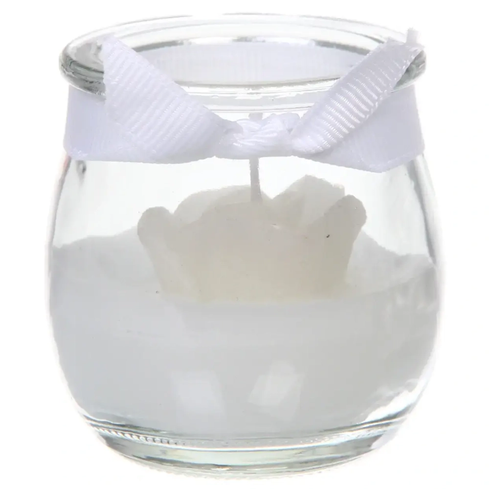 Свеча «Чудесная роза» 5*5,5 см, белый