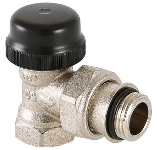 Клапан термостатический Valtec 3/4" угловой с преднастройкой арт. VT.037.N.05 для радиаторов