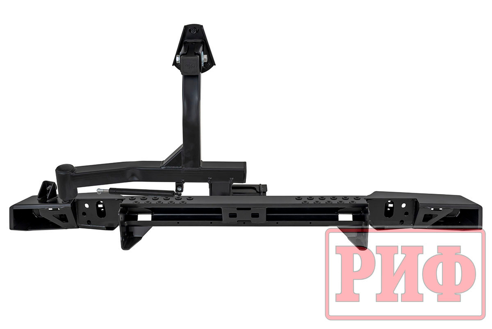 Бампер силовой задний УАЗ Хантер с фонарями, калиткой, возможностью установки фаркопа, стандарт РИФ