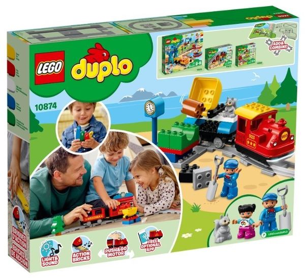 Электромеханический конструктор LEGO Duplo 10874 Поезд на паровой тяге