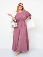 Платье на резинке с поясом