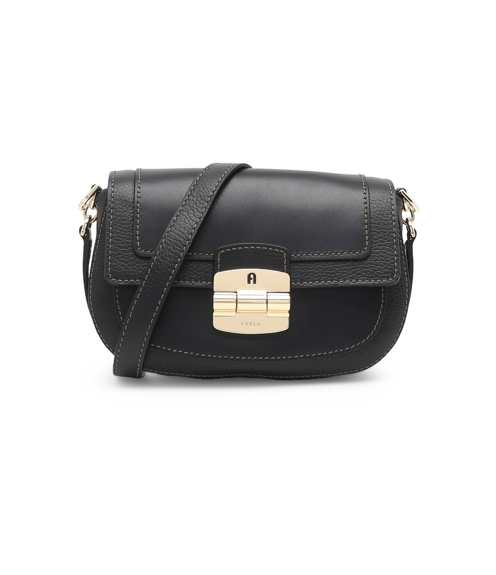 Кожаная сумка-мессенджер CLUB 2 S Furla - черный(WB00920 BX0053)