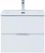 Тумба с раковиной Aquanet Алвита New 277510 60 белый матовый
