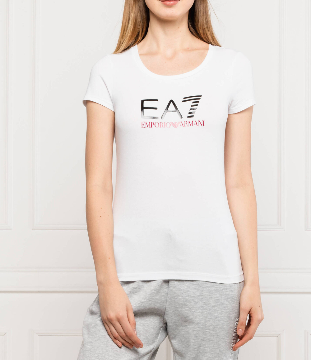 футболка EA7 - белый(8NTT63 TJ12Z)