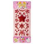 Наклейки-стразы Alingar, акриловые, "Звездное небо", красный, розовый, фиолетовый, пакет с европодвесом