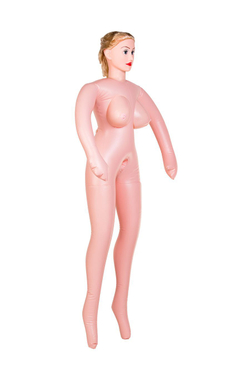 Кукла надувная Eleanor с реалистичной головой, блондинка, TOYFA Dolls-X, с двумя отверстиями, кибе