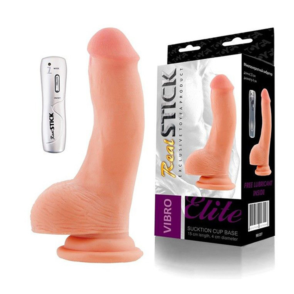 Вибратор-реалистик 19см на присоске ToyFa RealStick Elite 981007