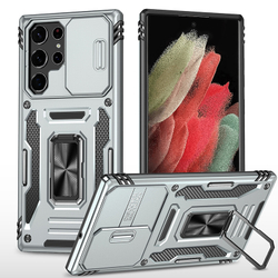 Чехол Safe Case с кольцом и защитой камеры для Samsung Galaxy S22 Ultra