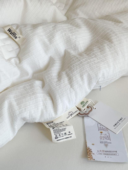 Одеяло димесезонное 150х200 Белое Wafle хлопок соевое волокно