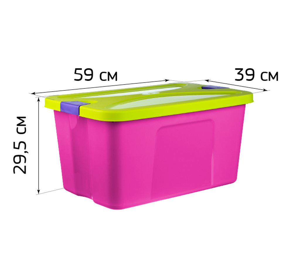 Ящик для игрушек СЕКРЕТ 44л 590*390*295 М2597