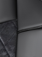 Чехлы Люкс FAW J7 (экокожа, черный, серая вставка)