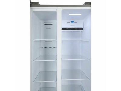 Холодильник двухкамерный Hyundai CS4583F Side by Side нержавеющая сталь