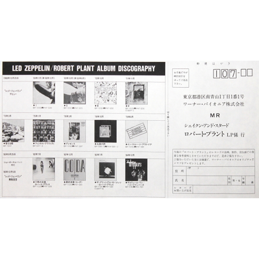 Robert Plant / Shaken 'N' Stirred (LP)