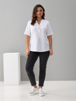 Блузка БЛ-122/молоко-жаткаполоса