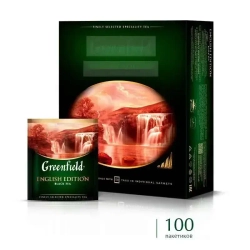 Чай в пакетиках чёрный Greenfield English Edition, 100 шт