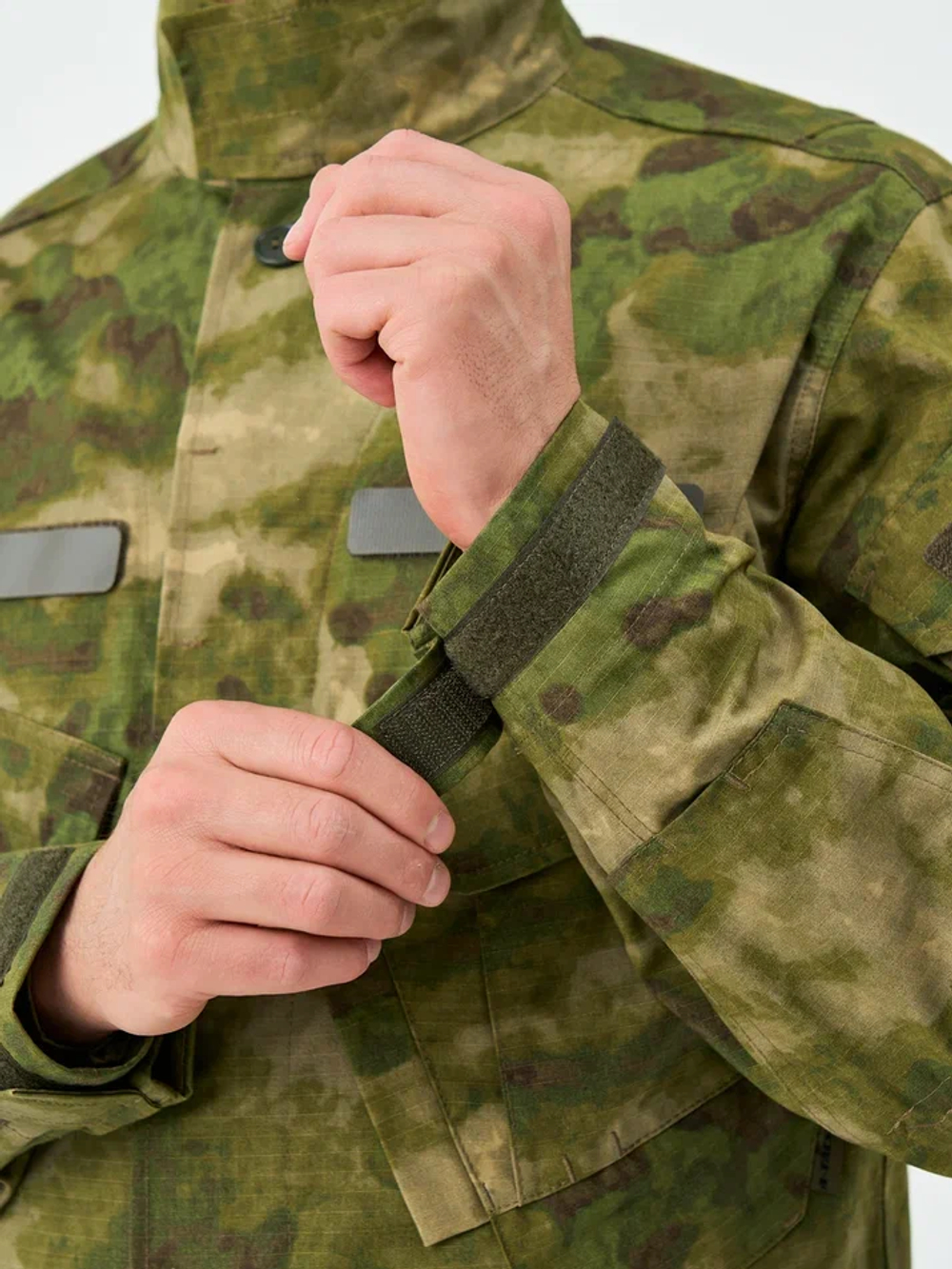 Куртка тактическая GEN 3 COMBAT ATACS FG (ГЕН 3 КОМБАТ АТАКС ФГ), рипстоп нейлон + хлопок (50%*50% NYCO) ИКР, цвет ATACS FG (МОХ), мужская, MIMICRYA