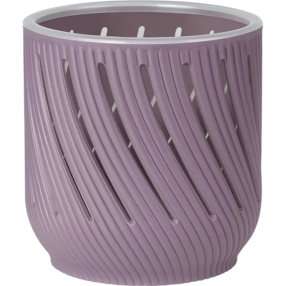 Кашпо для цветов пластиковое 2л d-14,5см «Fleurs» Слива