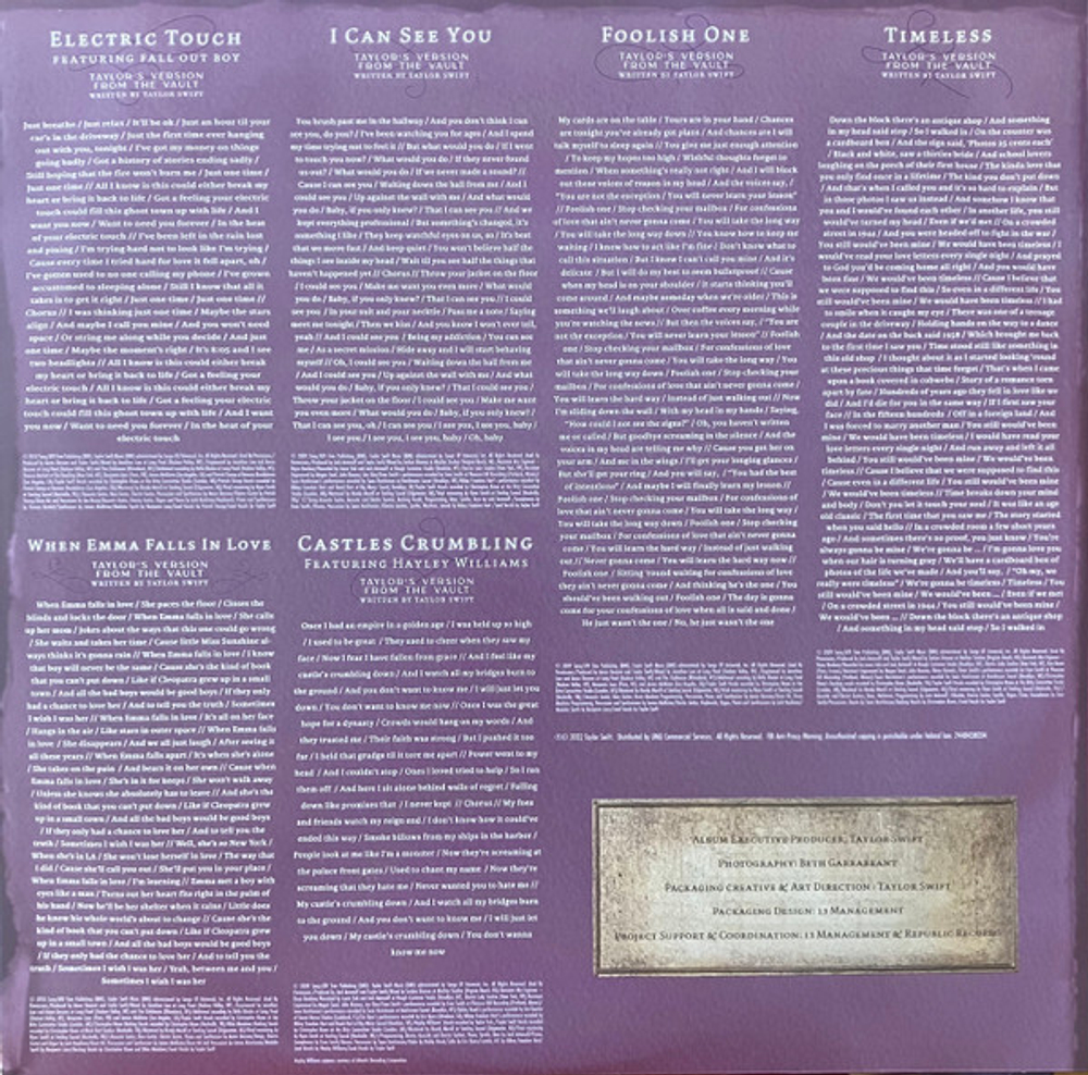 Taylor Swift / Speak Now (Taylor's Version) (3LP)