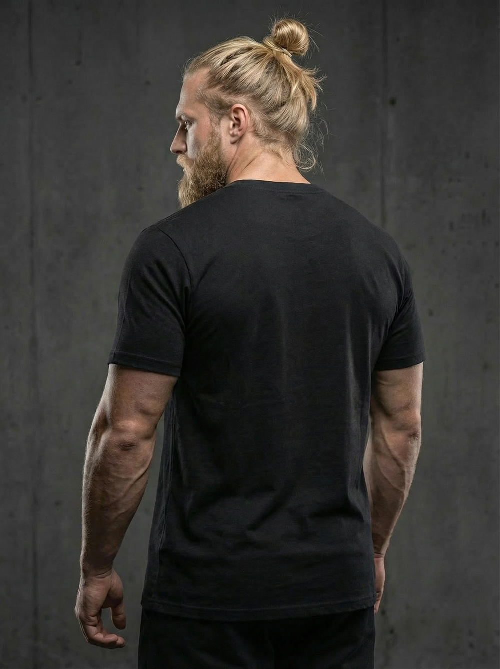 Футболка спортивная хлопковая мужская черная LEGENDA Дружина красная