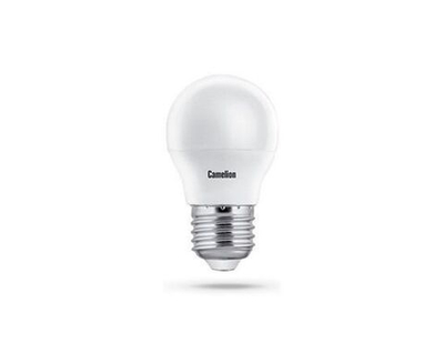 Лапочка Camelion Шар G45 E27 8W(720lm 220) 3000K 2K матов. 88x46 пластик LED8-G45/830/E27, 1 шт.
