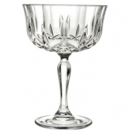 Бокал блюдце для шампанского RCR Style Opera 240 мл, хрустальное стекло, Италия