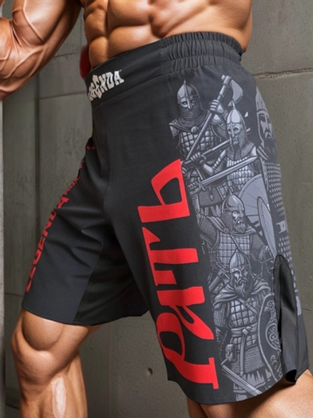 Шорты спортивные тренировочные LEGENDA Рать2 Варяг черный