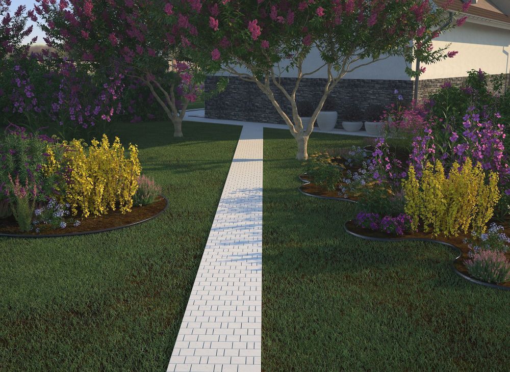 Форма для садовых дорожек Gidrolica Way Ф-4.4.0,4 "Город" – пластиковая, чёрная