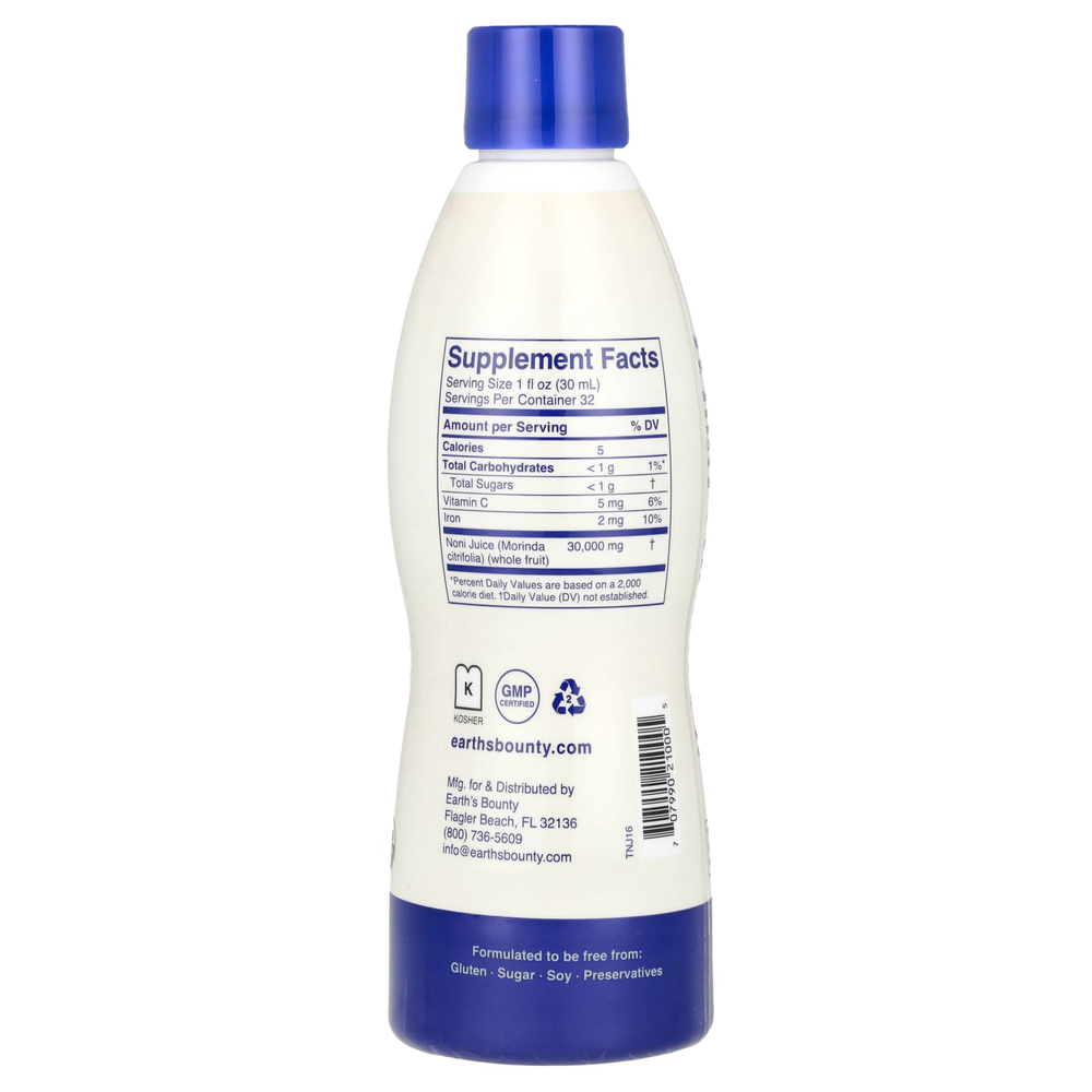 Earth's Bounty, Tahitian Organic, сок нони, 946 мл (32 жидк. унции)