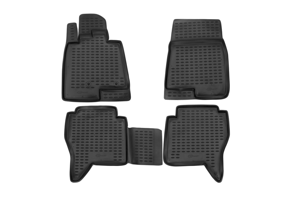 Коврики Optimum, в салон MITSUBISHI Pajero IV(V80), 2006- , 4 шт. (повышенная износостойкость, полиуретан, чёрные) Format.FORMAT.35.16.210