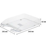 Лоток горизонтальный для бумаг Attache Line пластиковый прозрачный